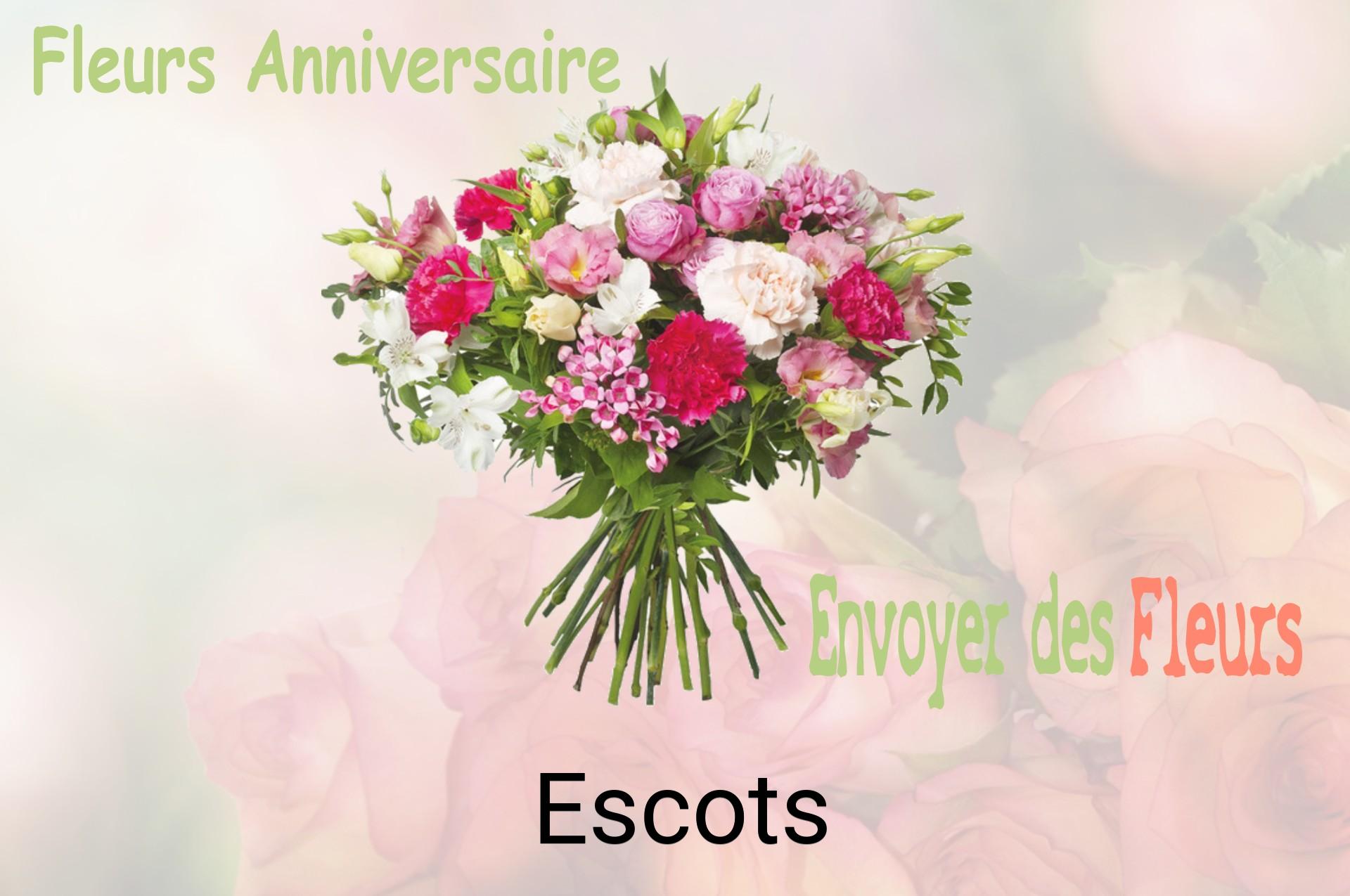 Bouquet de fleurs d’anniversaire livré à Escots